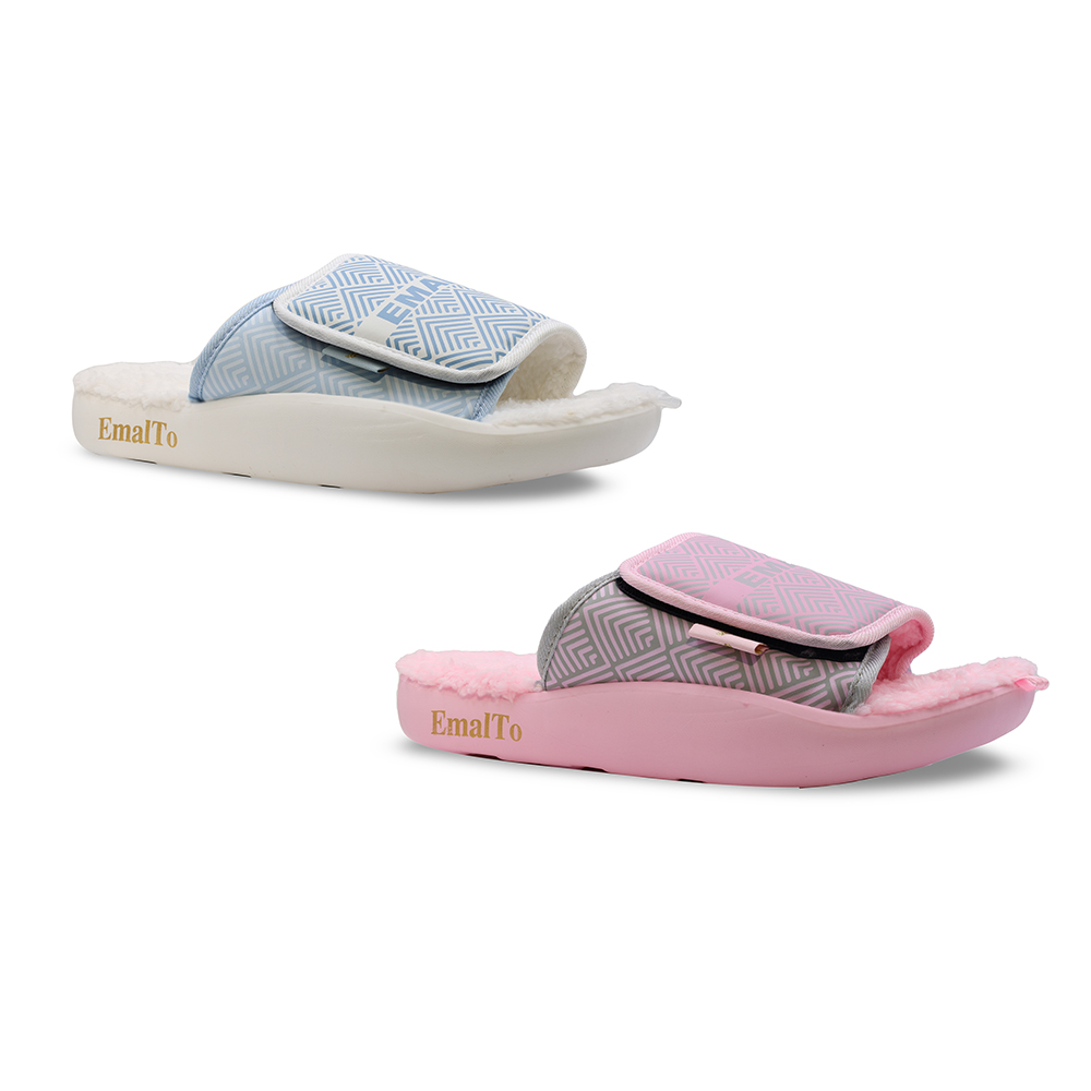 Тапочки домашние открытые на липучке женские, модель 902A-16M (37-42)