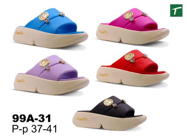 Шлепанцы женские из ЭВА, модель 99A-31, раз. ряд 37-41, ТМ Эмальто