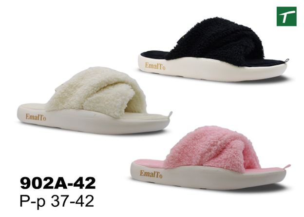 Тапочки домашние открытые женские, модель 902A-42 (37-42)