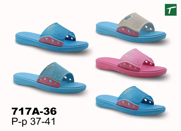 Шлепанцы женские из ЭВА, модель 717A-36, раз. ряд 37-41, ТМ Эмальто